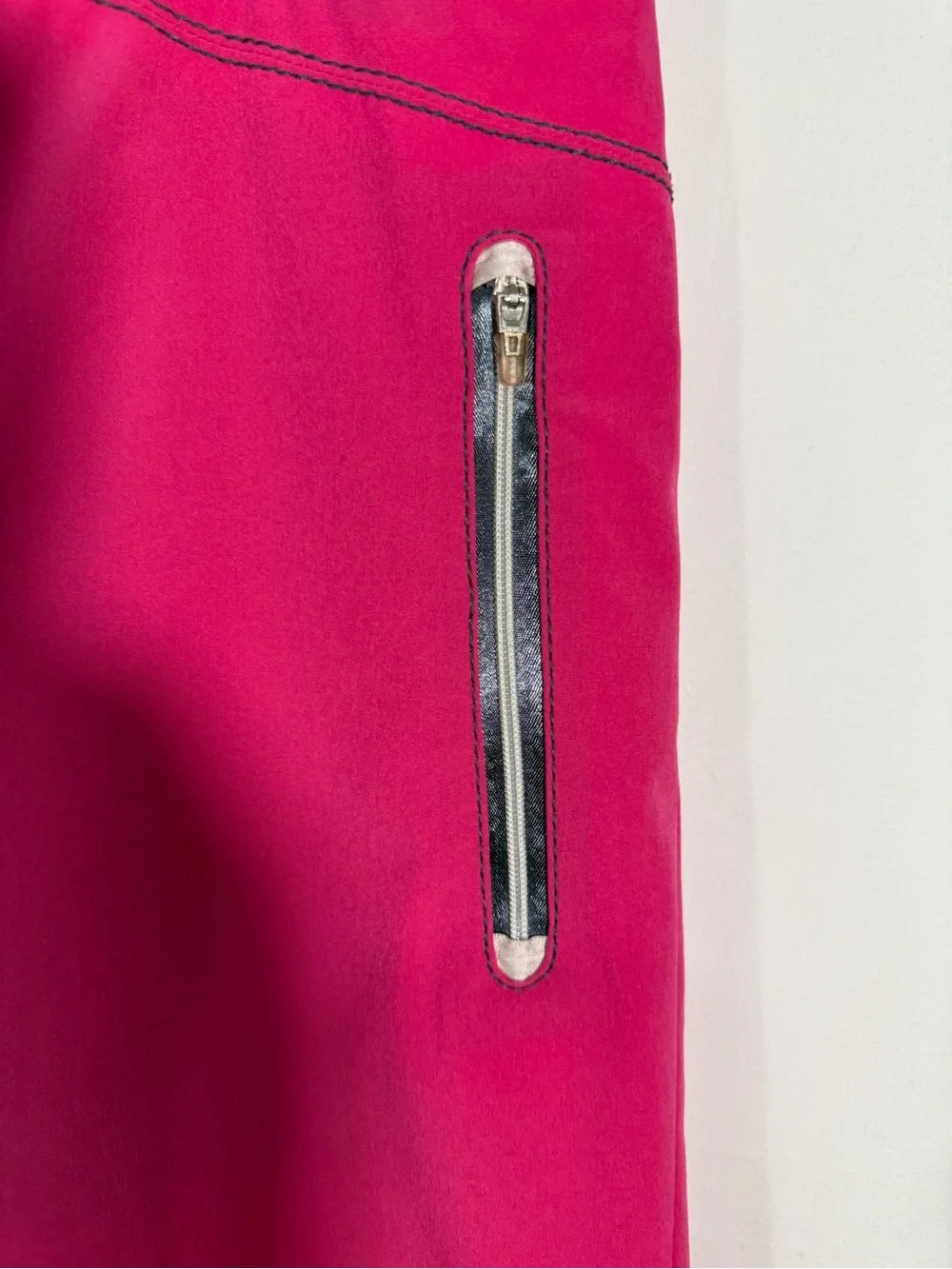 Women’s Hot Pink Bermuda Shorts with Zip Pockets